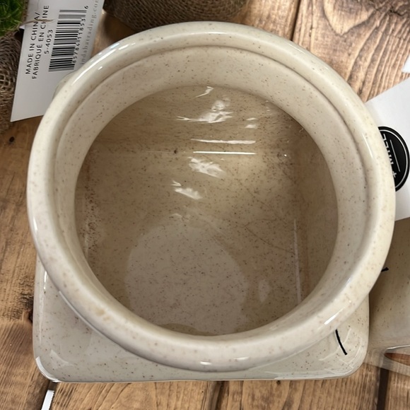 Vintage McCoy Festival Stoneware Canister Set - Picture 2 of 2